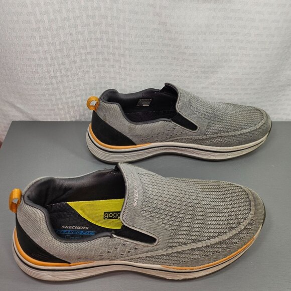 Skechers Men's Size 13 Grey Go Walk Air-Cooled Mesh Slip-On Loafers - Picture 9 of 11